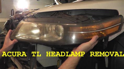 acura headlight housing removal